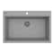 Ruvati 33 x 22 inch epiGranite Drop-in Topmount Granite Composite Single Bowl Kitchen Sink Urban Gray RVG1080UG - alternate 1